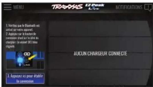 Traxxas EZPeak Live - Connector l'application au chargeur - 1