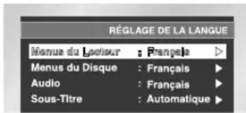 SAMSUNG DVDL70A - I Choix de la langue du menu du disque - 2