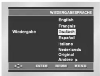 SAMSUNG DVDL70A - I Wiedergabesprache einstellen - 1