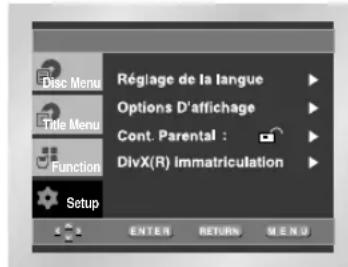 SAMSUNG DVDL70A - I Choix de la langue du menu du disque - 1