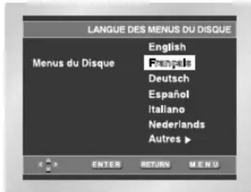 SAMSUNG DVDL70A - I Choix de la langue du menu du disque - 4