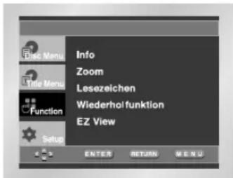 SAMSUNG DVDL70A - I Funktionsmenu - 1