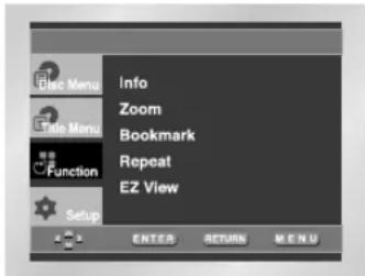 SAMSUNG DVDL70A - I Using the Function Menu - 1