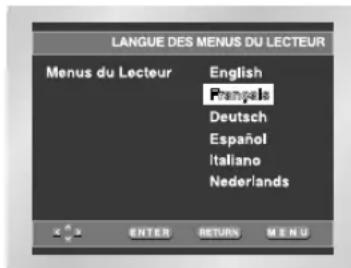 SAMSUNG DVDL70A - I Choix de la langue du menu du disque - 3
