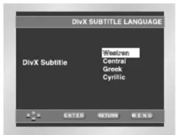 SAMSUNG DVDL70A - I Using the DivX Subtitle Language - 1