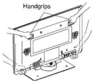 HITACHI CMP420V1 - Caution when moving the main unit - 1
