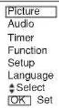 HITACHI CMP420V1 - Example: Selecting the Picture screen - 2