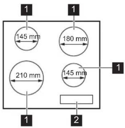Leonard LAS6001F - Description de la table de cuisson - 1