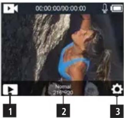 ROLLEI Actioncam 8s Plus - Fonction tactile - 3