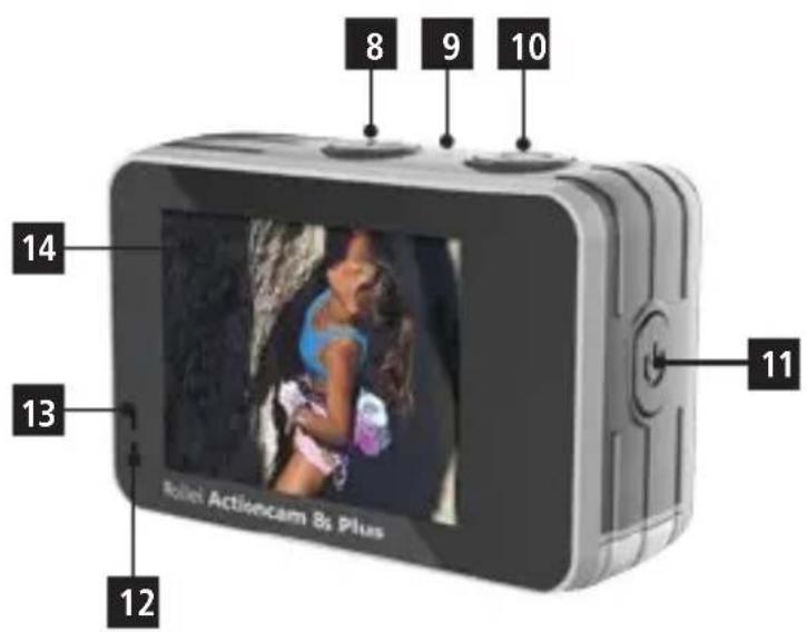 ROLLEI Actioncam 8s Plus - Descripción de la CAMERA - 2