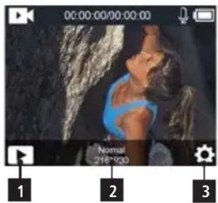 ROLLEI Actioncam 8s Plus - Tryk på Funktion - 3