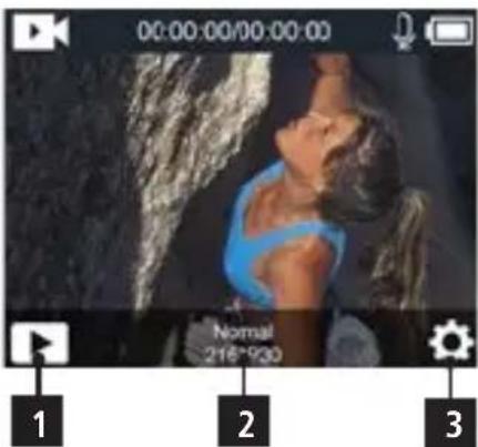 ROLLEI Actioncam 8s Plus - Érintse meg a Funkció lehetõsseget - 3