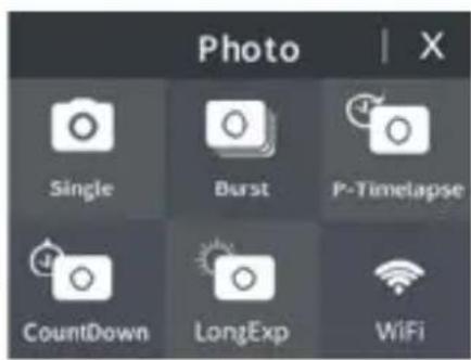 ROLLEI Actioncam 8s Plus - Übersicht Menu - 1