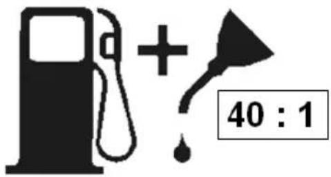 PowerPlus POWXG30412 - Simboluri pentru carburant si lubrifiere - 1
