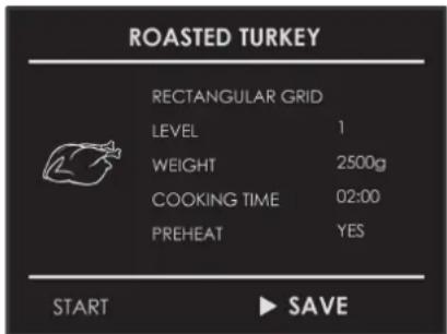 HOOVER HSO450 SV - Saving a personalized recipe: - 3