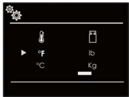 HOOVER HSO450 SV - Temperature & Weight - 1