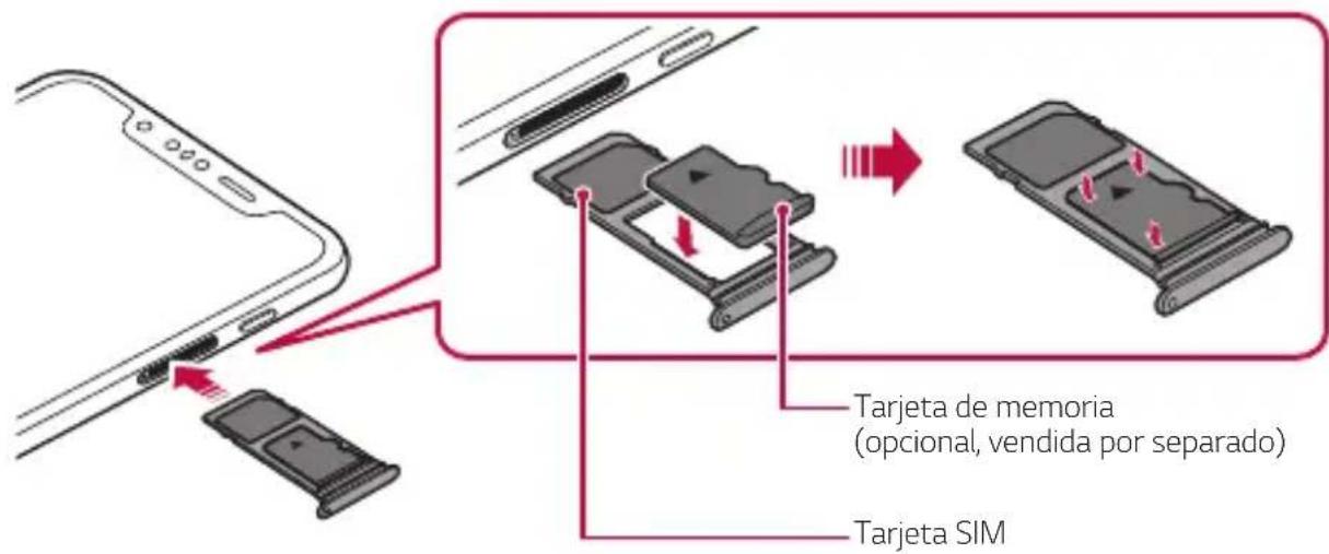 LG LMG810EAW - Inserción de la tarjeta de memoria - 1