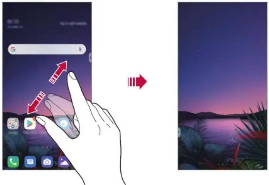 LG LMG810EAW - Viewing the background theme - 1