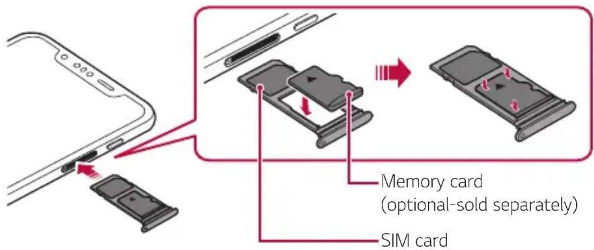 LG LMG810EAW - Inserting the memory card - 1