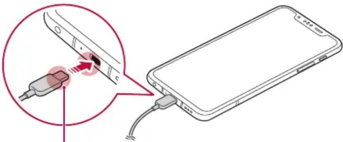 LG LMG810EAW - Charging the battery - 1