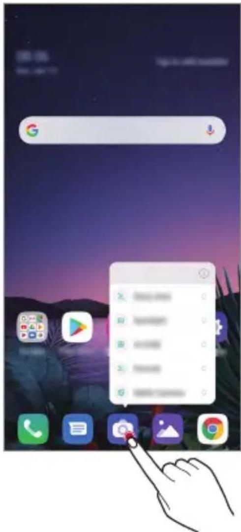LG LMG810EAW - Skratky aplikácií - 1