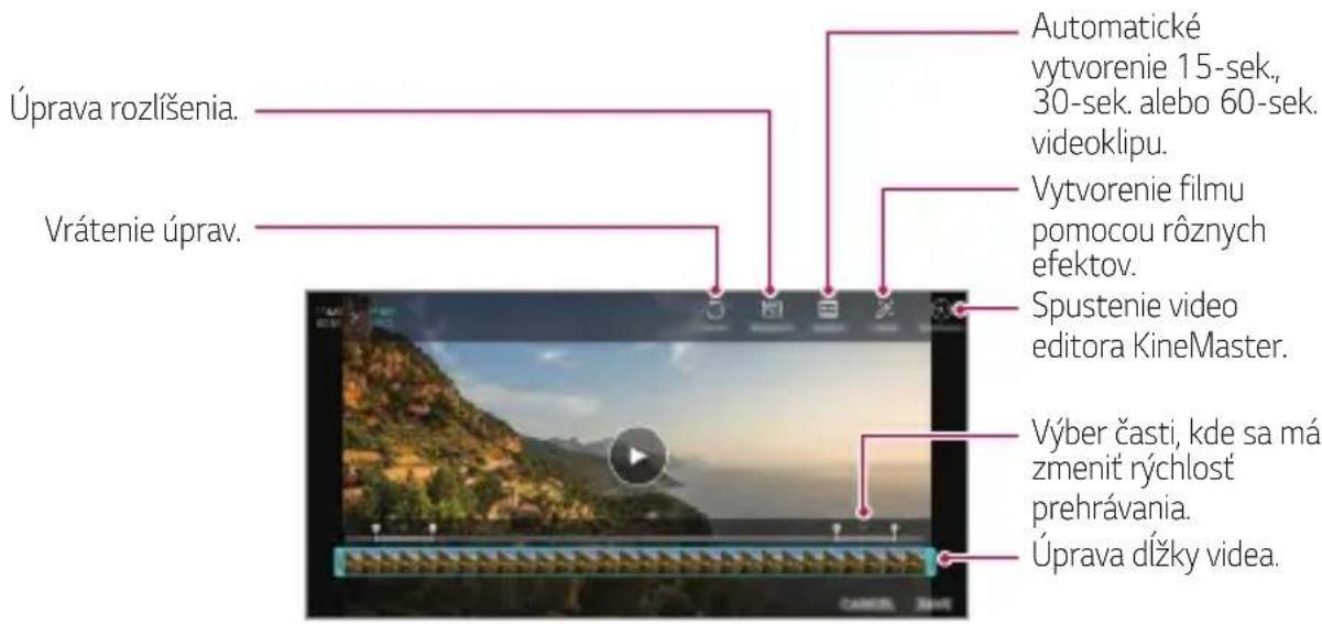 LG LMG810EAW - Upravovanie videí - 1
