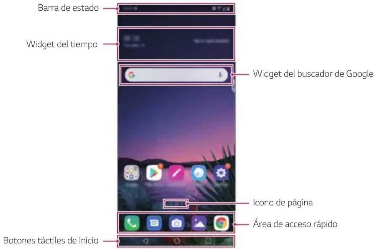 LG LMG810EAW - Diseño de la pantalla de inicio - 1