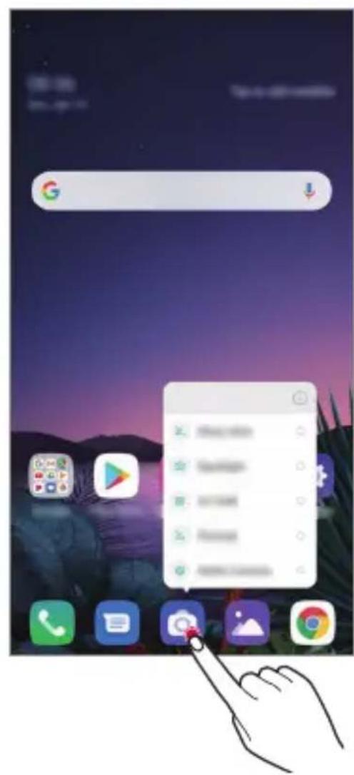LG LMG810EAW - Accesos directos de aplicaciones - 1