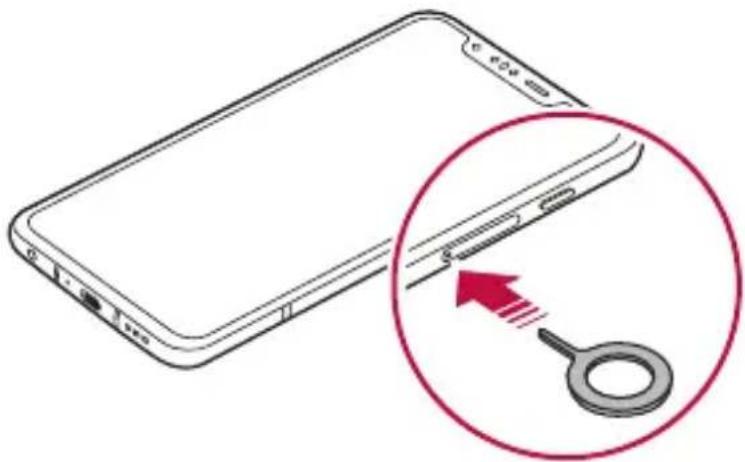 LG LMG810EAW - Vloženie karty SIM - 1
