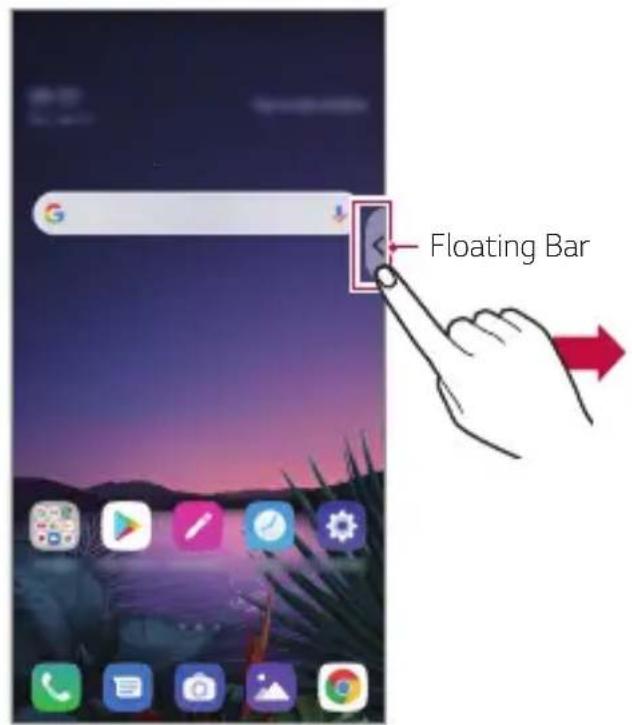 LG LMG810EAW - Deschiderea și închiderea Floating Bar-ului - 1