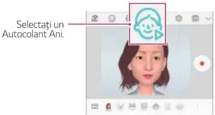 LG LMG810EAW - Folosirea opțiunii Autocolant Ani - 1