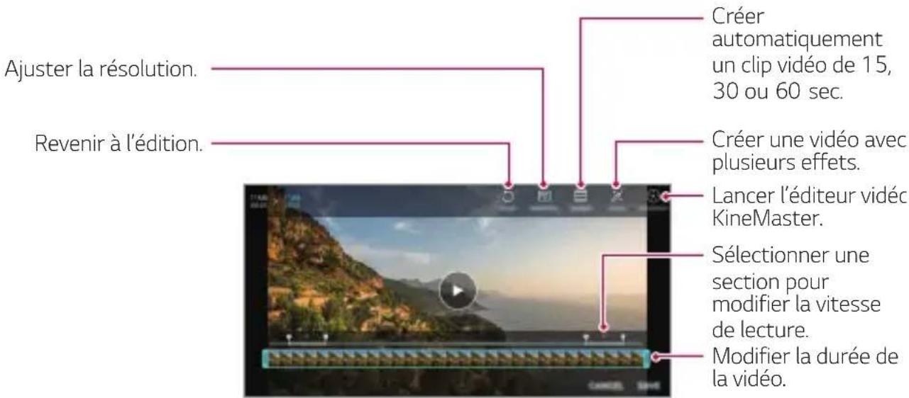 LG LMG810EAW - Modification des vidéos - 1