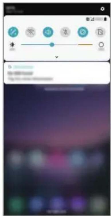 LG LMG810EAW - Panneau de notifications - 1