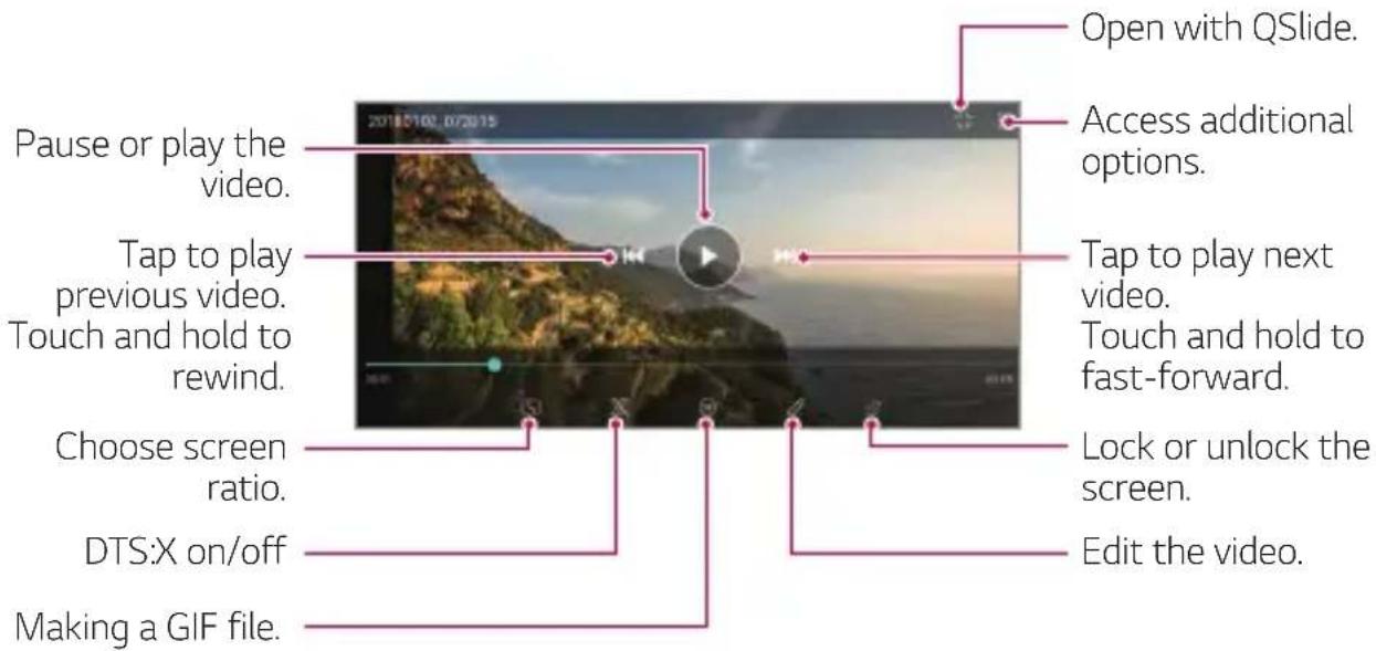 LG LMG810EAW - Playing a video - 1