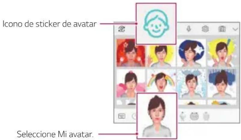 LG LMG810EAW - Uso de stickers de avatar - 1