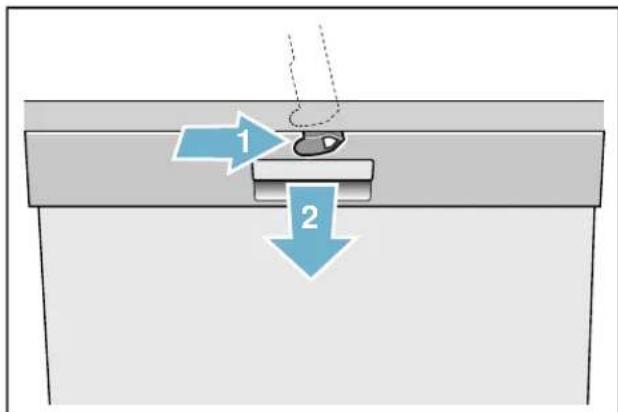 GAGGENAU DF261167 - Pour activer la protection enfants, précédez comme ceci (verrouillage de porte) : - 2
