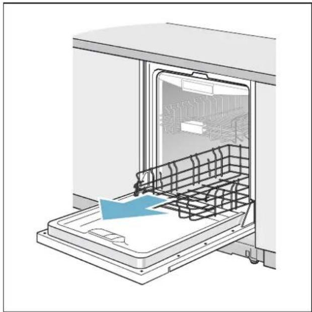 GAGGENAU DF481163F - Retirer / installer le panier à vaisselle inférieur - 1