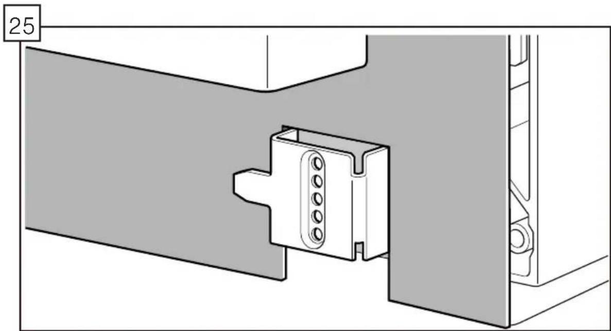 BOSCH SHP865ZP5N - Si vous lave-vaisselle comprend un panneau de plinthe à fentes (G), seulement, suivre les instructions suivantes; sinon passer à l'étape 28. - 2