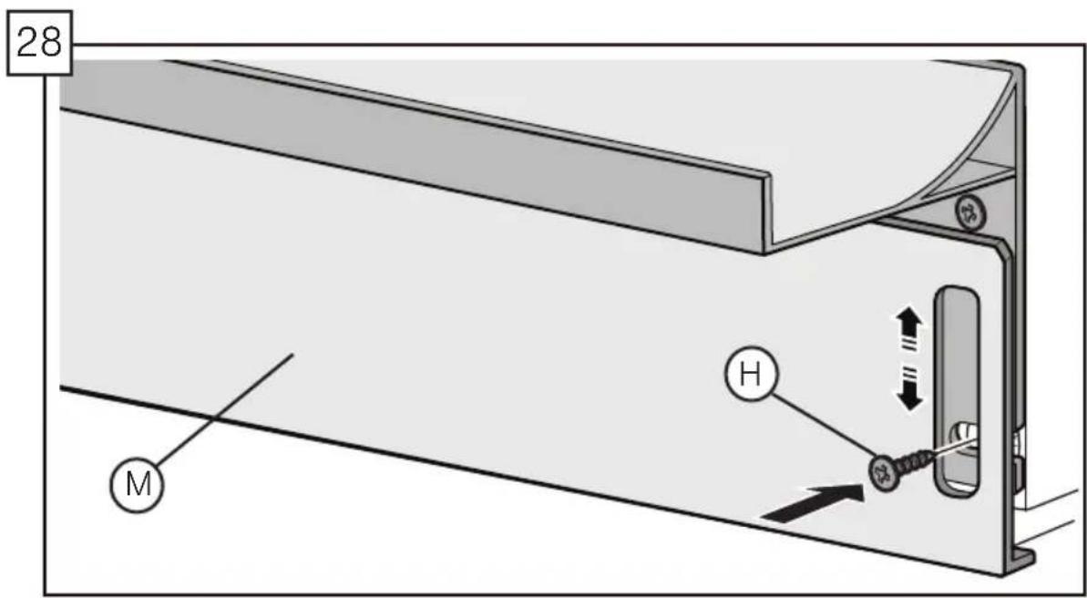 BOSCH SHP865ZP5N - If your dishwasher came with a plastic toe panel (L) and slotted toe panel (M) follow these instructions: - 1