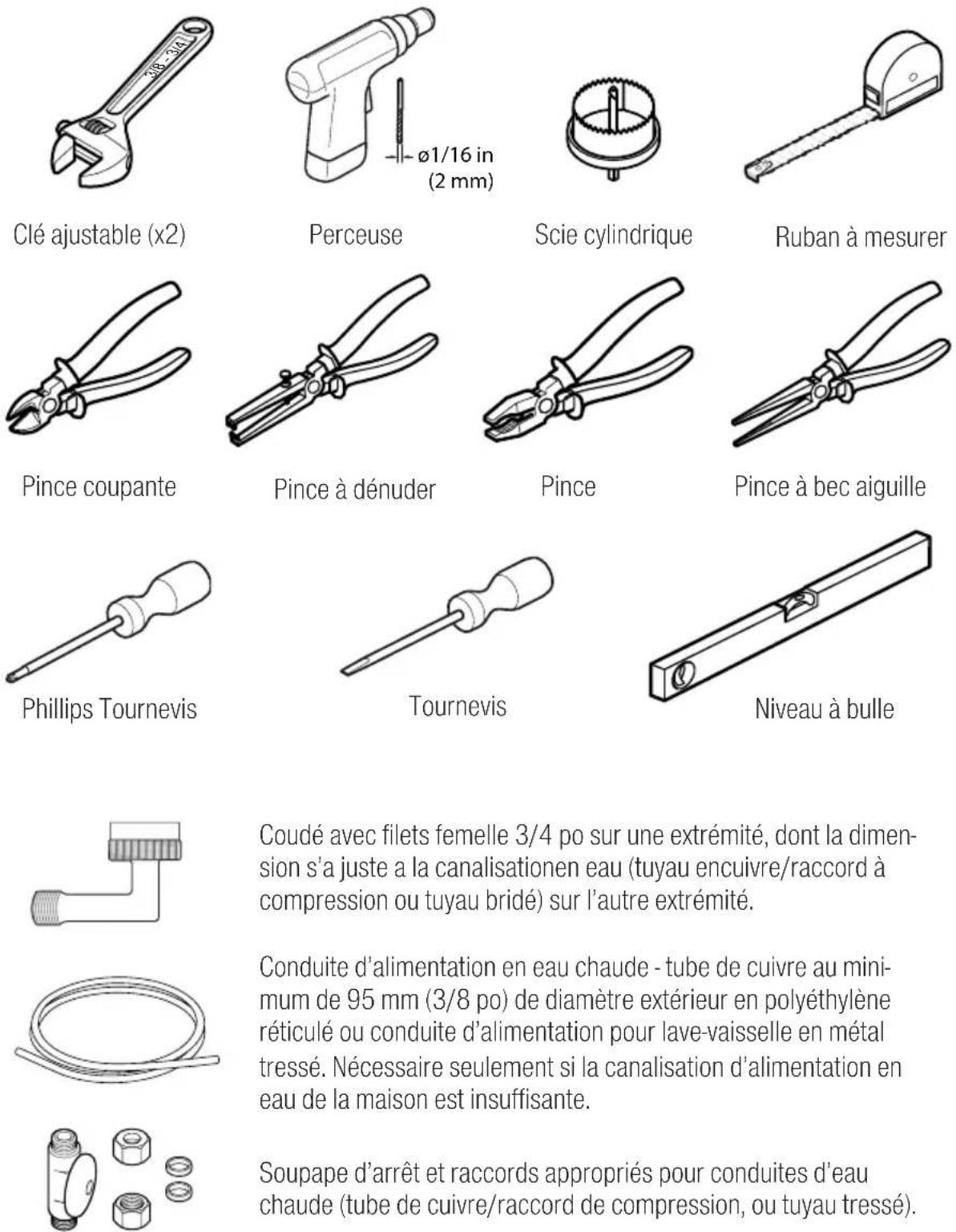 BOSCH SHP865ZP5N - Outils et pieces nécessaires - 1