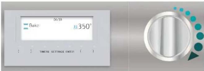 THERMADOR PRD486WLGU - Turn the TEMPERATURE knob. - 1