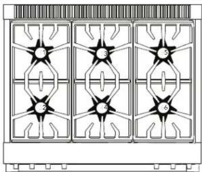 THERMADOR PRD486WLGU - Top surface identification - 4