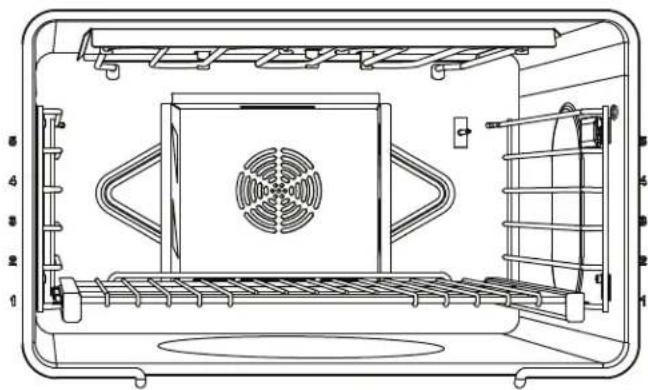 THERMADOR PRD486WLGU - Position des grilles pour la cuisson - 1