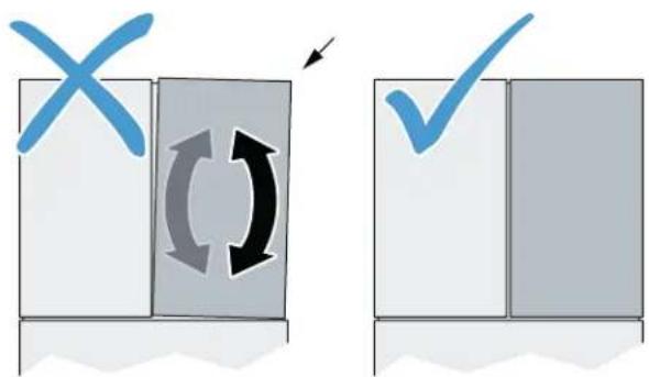 BOSCH B36CT80SNS - Nivelar las puertas del compartmento frigorífico   Nivelar el resquimiento vertical de las puertas: - 1