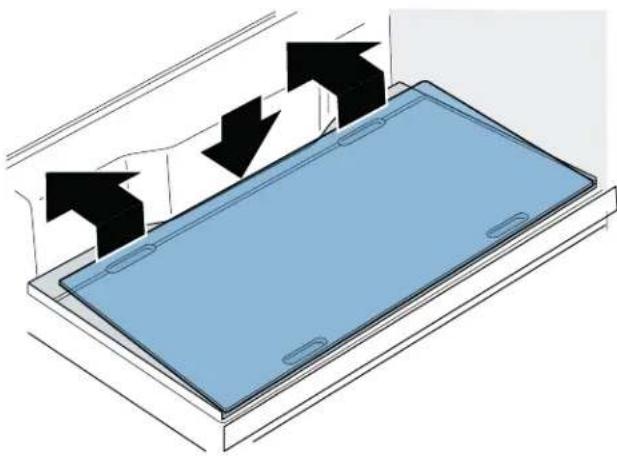 BOSCH B36CT80SNS - Remove the glass plate: - 1