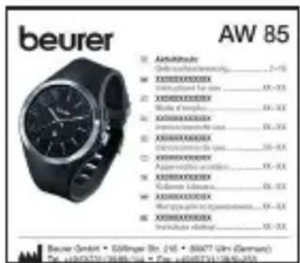 BEURER AW 85 - KOMPJIeKT NOCTaBKn - 3