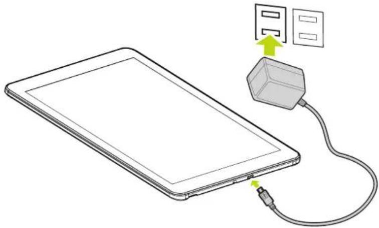 HANNSPREE HannsPad SN1AW72 - Utilisation et chargement de la batterie - 1