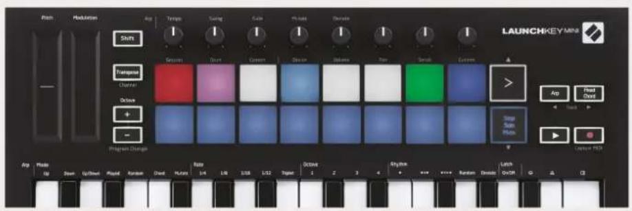 NOVATION Launchkey Mini MK3 - Stop, Solo, Mute - 3