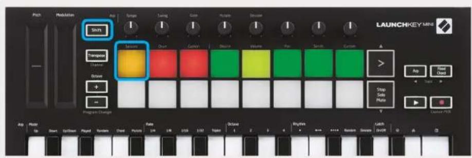NOVATION Launchkey Mini MK3 - Mode Session - 1