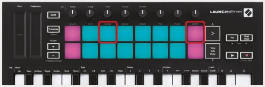 NOVATION Launchkey Mini MK3 - Modes Custom et composants personnalisés - 1